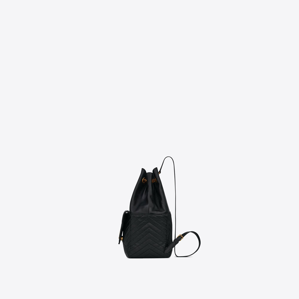 YSL Joe Backpack In Lambskin 672609 1EL07 1000 - Photo-4