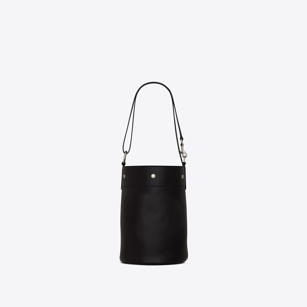YSL Rive Gauche Bucket Bag In Smooth Leather 683559 CWTFE 1000 - Photo-3