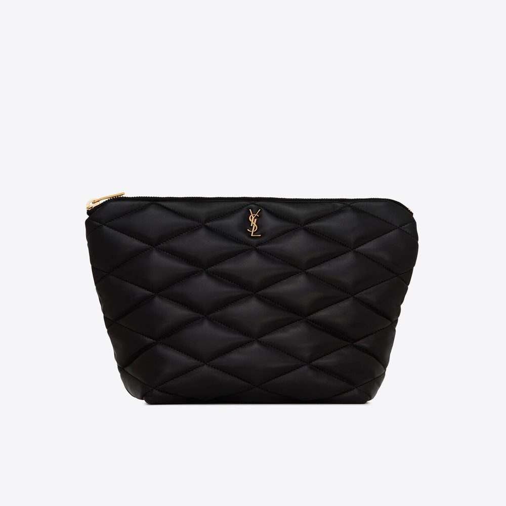 YSL Sade Pouch In Quilted Lambskin 696779 1EL07 1000