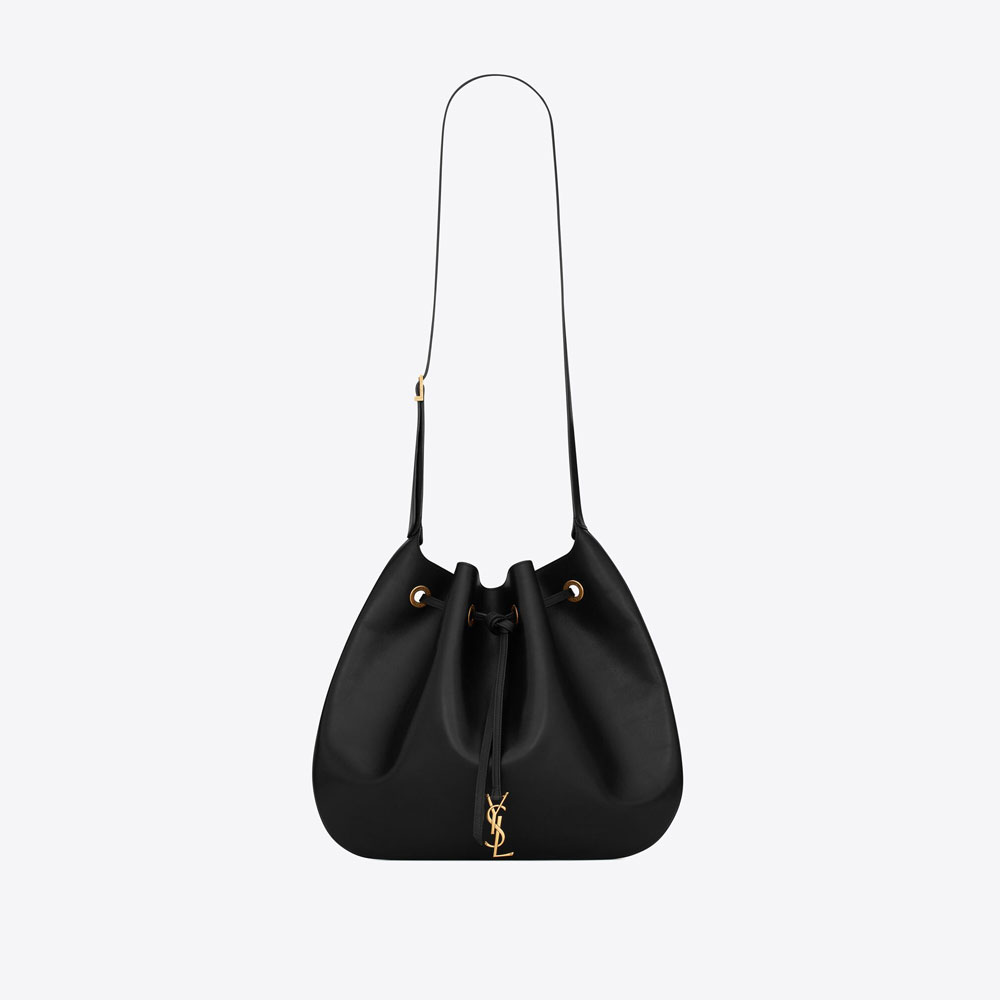 YSL Paris Vii Large Flat Hobo Bag In Smooth Leather 697941 AAAMD 1000