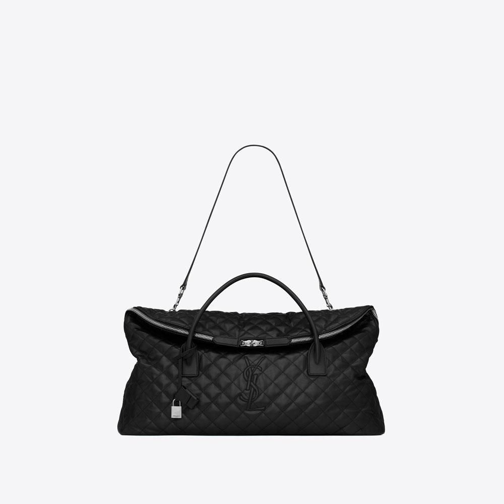YSL Es Giant Travel Bag In Quilted Leather 736009 AAB31 1000 - Photo-2
