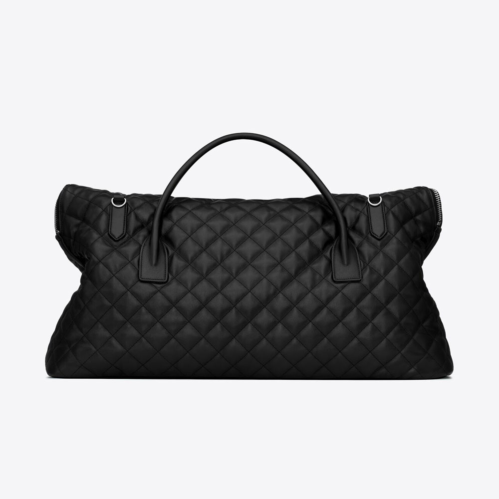 YSL Es Giant Travel Bag In Quilted Leather 736009 AAB31 1000 - Photo-3