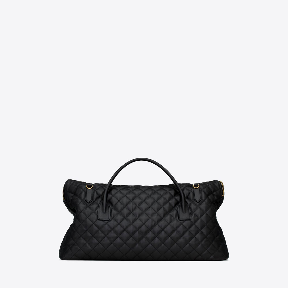YSL Es Giant Travel Bag In Quilted 736009 AABK9 1000 - Photo-3