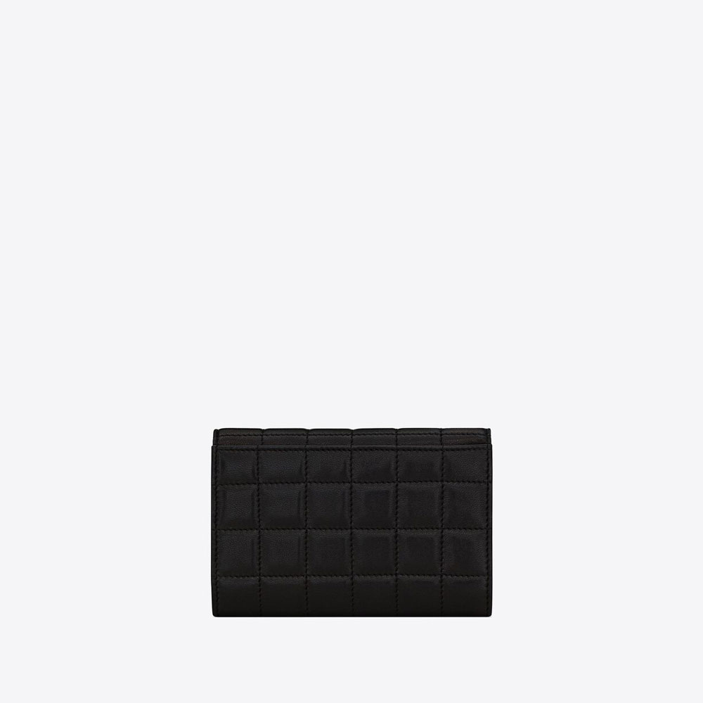 YSL Cassandre Matelasse Carre Small Envelope Wallet Quilted 742430 AABVP 1000 - Photo-4