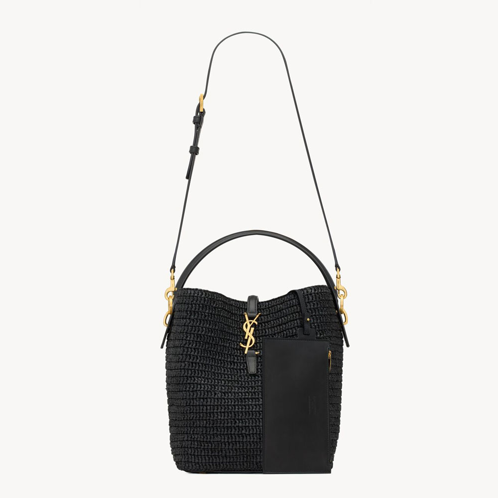 YSL Le 37 In Woven Raffia Vegetable-tanned 773991 GAAEC 1000 - Photo-3