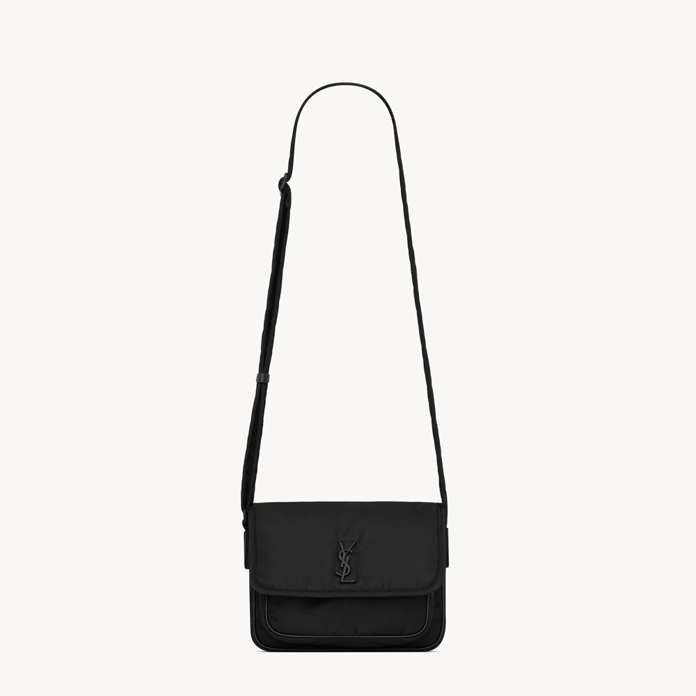 YSL Niki Small Messenger In Econyl in Black 776611 FACKH 1000