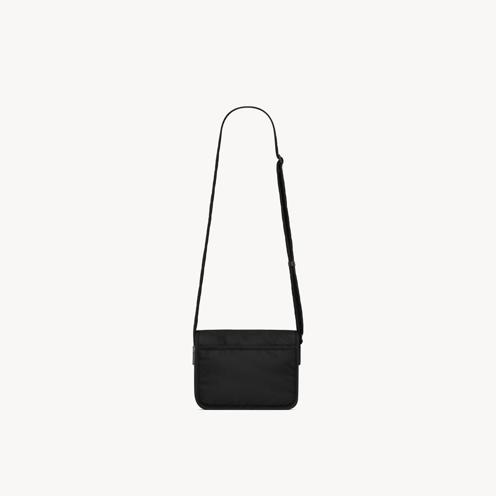 YSL Niki Small Messenger In Econyl in Black 776611 FACKH 1000 - Photo-2