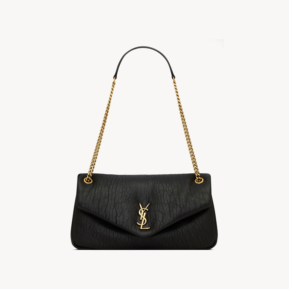 YSL Calypso Medium In Grained Lambskin 800916 AACYT 1000