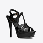 YSL Tribute Platform Sandals In Patent Leather 315487 AAAOW 1000