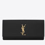 YSL Kate Clutch In Grain De Poudre Embossed Leather 326079 BOW0J 1000 - thumb-2
