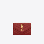 YSL Cassandre Matelasse Small Envelope Wallet In Quilted 414404 AAA44 6008