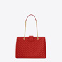 classic monogram Saint Laurent shopping bag textured matelasse leather 45295148WR - thumb-2