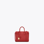 Saint Laurent Classic Nano Sac De Jour Bag In Lipstick Red Leather 45295729PI
