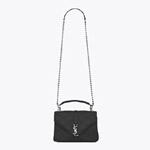 Saint Laurent Classic Medium College Bag In Black Diamond Matelasse Leather 45336002TF
