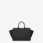 Saint Laurent Small Downtown Cabas Bag In Black Leather And Suede 45352154TE - thumb-2