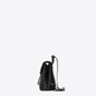 Saint Laurent Small LOULOU Backpack In Black Y Matelasse Leather 45352445MH - thumb-3