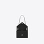 YSL Envelope Medium Bag In Grain De Poudre Leather 487206 BOW92 1000 - thumb-4