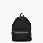 YSL City Backpack In Canvas Nylon And Leather In Black 534967 FAEYY 1000