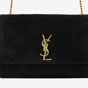 YSL Kate Medium Reversible In Suede And Smooth Leather 553804 0UD7W 1000 - thumb-2