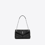 YSL LOULOU PUFFER Small Bag In Quilted Lambskin 577476 1EL00 1000