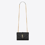 YSL Envelope Small Bag In Mix Grain De Poudre Leather 600195 BOW91 1000
