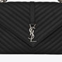 YSL College Large In Quilted Leather 600278 BRM04 1000 - thumb-2