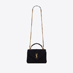 YSL College Medium Chain Bag In Quilted Suede 600279 AAAOJ 1000