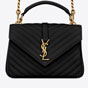 YSL College Medium In Quilted Leather 600279 BRM07 1000 - thumb-2