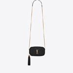 YSL Lou Mini Bag In Quilted Grain De Poudre Leather 612579 1GF01 1000