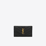 YSL Cassandre Matelasse Fragments Card Case Quilted Lamb 612808 AAA44 1000