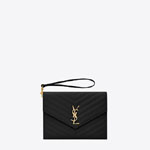 YSL Cassandre Matelasse Flap Pouch In Quilted Leather 617662 BOW01 1000