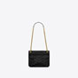 YSL Niki Baby Chain Bag In Crinkled Vintage Leather 633160 0EN07 1000 - thumb-3