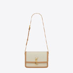 YSL Solferino Medium In Canvas And Vegetable Tanned 634305 FABE6 9066