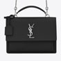 YSL Medium Sunset Satchel In Smooth Leather 634723 D420N 1000 - thumb-2