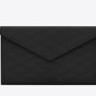 YSL Sade Envelope Pouch In Carre Quilted Lambskin 636533 1EL01 1000 - thumb-2