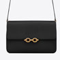 YSL Le Maillon Satchel In Smooth Leather 649795 2R20W 1000 - thumb-2