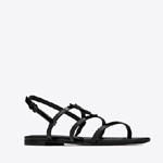 YSL Cassandra Sandals In Patent Leather 652758 B8IVV 1000