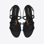YSL Cassandra Sandals In Smooth Leather 652758 BDATT 1000 - thumb-2