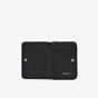 YSL Cassandre Matelasse Compact Zip Around Wallet In Grain 668288 BOW02 1000 - thumb-3