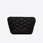 YSL Sade Pouch In Quilted Lambskin 696779 1EL07 1000