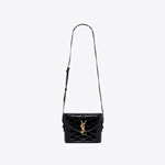 YSL June Box Bag In Quilted Patent Leather 710080 0UF01 1000