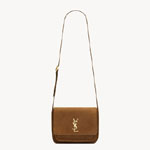 YSL Niki Satchel In Suede In Brown 718556 1U80W 2916