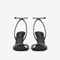 YSL Ava Sandals In Crepe Satin With Rhinestones 731558 1UUAC 1067 - thumb-2