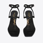 YSL Cassandra Sandals In Smooth Leather 731606 DWETT 1000 - thumb-2