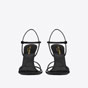 YSL Clara Sandals In Crepe Satin 742236 1UU00 1000 - thumb-2