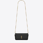 YSL Gaby Phone Holder In Quilted Leather 742579 1EL07 1000