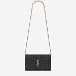 YSL Cassandre Matelasse Carre Chain Wallet In Quilted 743346 AABVP 1000