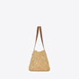 YSL Panier Small In Raffia And Vegetable-Tanned Leather 751240 GAADJ 2080 - thumb-2