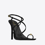 YSL Date Sandals In Smooth Leather 755345 AAAKZ 1000