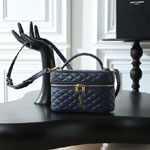 YSL Gaby Vanity Bag In Lambskin in Navy Blue 766731 1EL07 4139